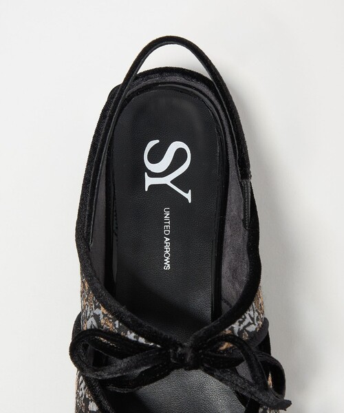 SY UNITED ARROWS(シーユナイテッドアローズ)の「<SY>ポインテッド リボン バックベルト フラット15↑(パンプス・レディース・ブラック/その他1/ダークブラウン・25cm/24.5cm/24cm/23.5cm/23cm/22.5cm/22cm)」の9枚目の写真