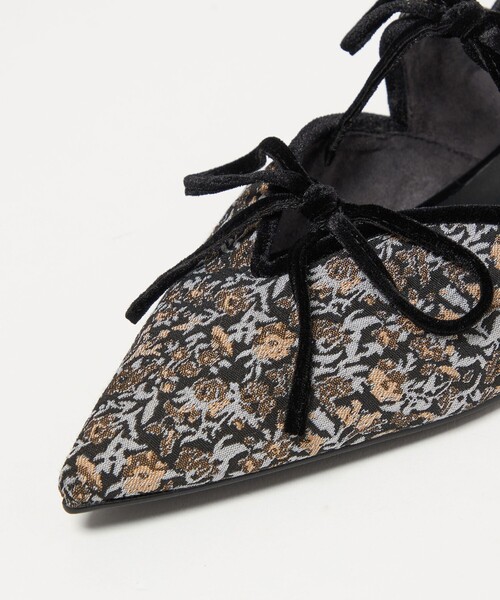 SY UNITED ARROWS(シーユナイテッドアローズ)の「<SY>ポインテッド リボン バックベルト フラット15↑(パンプス・レディース・ブラック/その他1/ダークブラウン・25cm/24.5cm/24cm/23.5cm/23cm/22.5cm/22cm)」の10枚目の写真