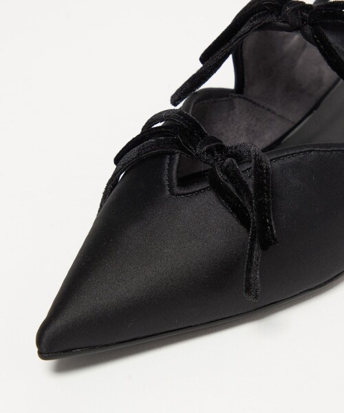 SY UNITED ARROWS(シーユナイテッドアローズ)の「<SY>ポインテッド リボン バックベルト フラット15↑(パンプス・レディース・ブラック/その他1/ダークブラウン・25cm/24.5cm/24cm/23.5cm/23cm/22.5cm/22cm)」の13枚目の写真