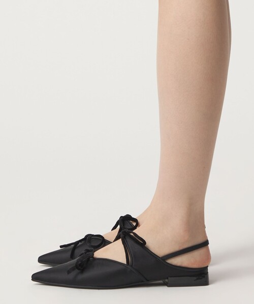 SY UNITED ARROWS(シーユナイテッドアローズ)の「<SY>ポインテッド リボン バックベルト フラット15↑(パンプス・レディース・ブラック/その他1/ダークブラウン・25cm/24.5cm/24cm/23.5cm/23cm/22.5cm/22cm)」の19枚目の写真