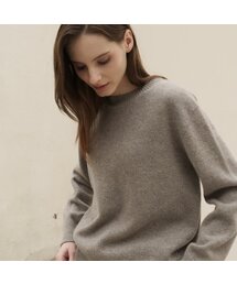 Round Neck Wool Knit _Grey
