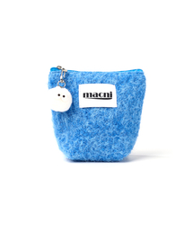 MACNI（マクニ）の「POODLE STANDY POUCH BLUE（ポーチ）」