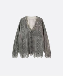 U:UME（ユーム）の「Broken Fringe Jeresy Cardigan（カーディガン/ボレロ）」