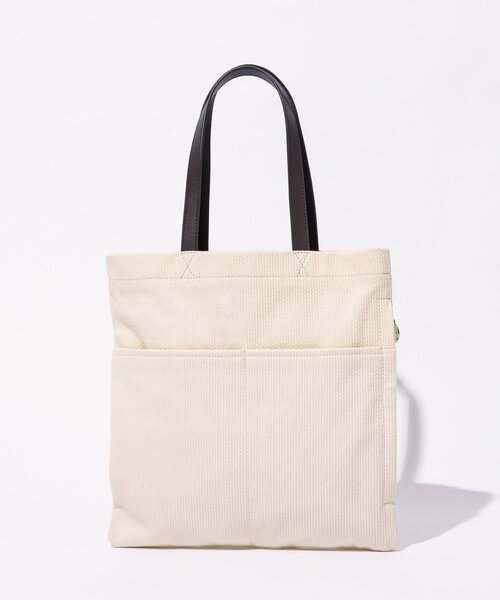 gemeil（ジェムイル）の「レザーハンドルキャンバストートバッグ(PT-347)（トートバッグ・レディース・ダークブラウン/ブラック・FREE）」の5枚目の写真