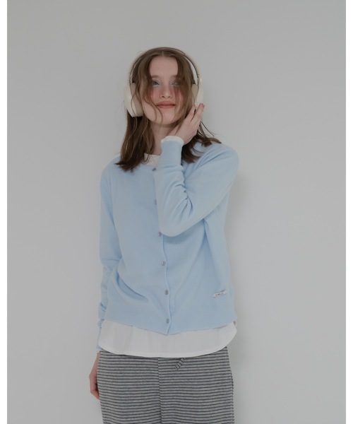 jumelle（ジュメロ）の「クルーネックカーディガン（カーディガン/ボレロ・レディース・ブルー/チャコールグレー/レッド・FREE）」の21枚目の写真