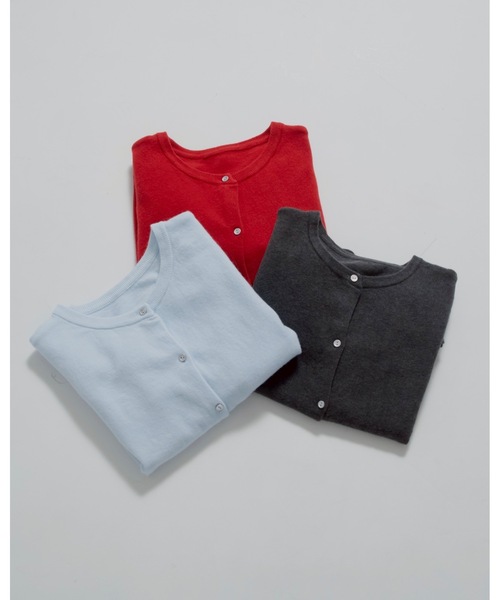 jumelle（ジュメロ）の「クルーネックカーディガン（カーディガン/ボレロ・レディース・ブルー/チャコールグレー/レッド・FREE）」の17枚目の写真