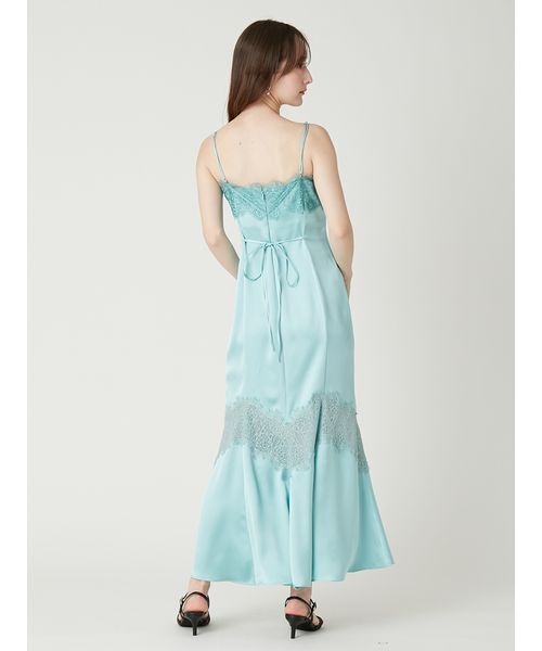 FRAY I.D（フレイアイディー）の「レーストリムマーメイドワンピース（ワンピース・レディース・ターコイズブルー/アイボリー/ブラック・0/1）」の9枚目の写真