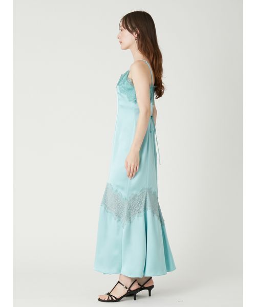 FRAY I.D（フレイアイディー）の「レーストリムマーメイドワンピース（ワンピース・レディース・ターコイズブルー/アイボリー/ブラック・0/1）」の10枚目の写真