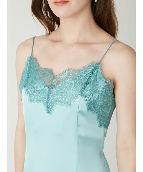 FRAY I.D（フレイアイディー）の「レーストリムマーメイドワンピース（ワンピース・レディース・ターコイズブルー/アイボリー/ブラック・0/1）」の11枚目の写真