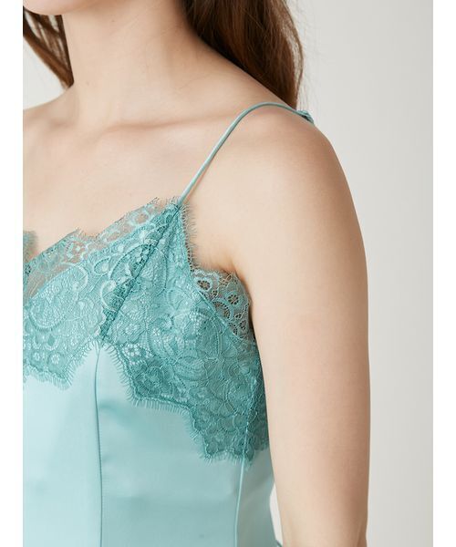 FRAY I.D（フレイアイディー）の「レーストリムマーメイドワンピース（ワンピース・レディース・ターコイズブルー/アイボリー/ブラック・0/1）」の12枚目の写真