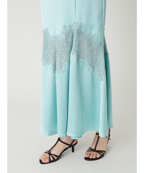 FRAY I.D（フレイアイディー）の「レーストリムマーメイドワンピース（ワンピース・レディース・ターコイズブルー/アイボリー/ブラック・0/1）」の14枚目の写真