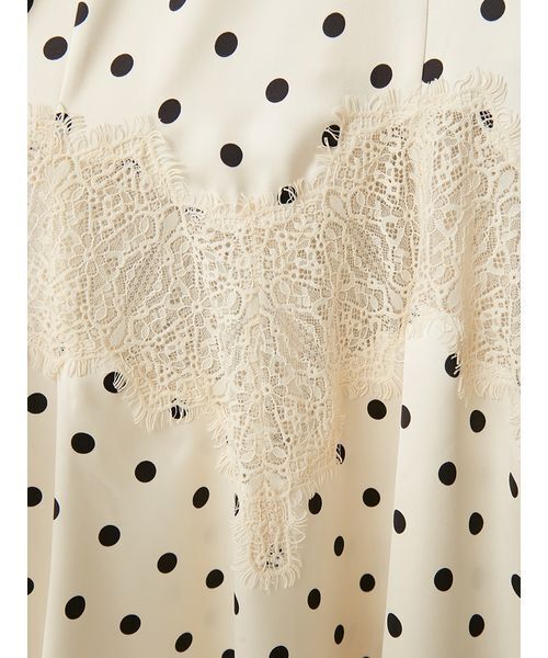 FRAY I.D（フレイアイディー）の「レーストリムマーメイドワンピース（ワンピース・レディース・ターコイズブルー/アイボリー/ブラック・0/1）」の16枚目の写真