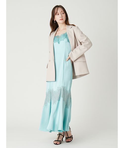 FRAY I.D（フレイアイディー）の「レーストリムマーメイドワンピース（ワンピース・レディース・ターコイズブルー/アイボリー/ブラック・0/1）」の19枚目の写真