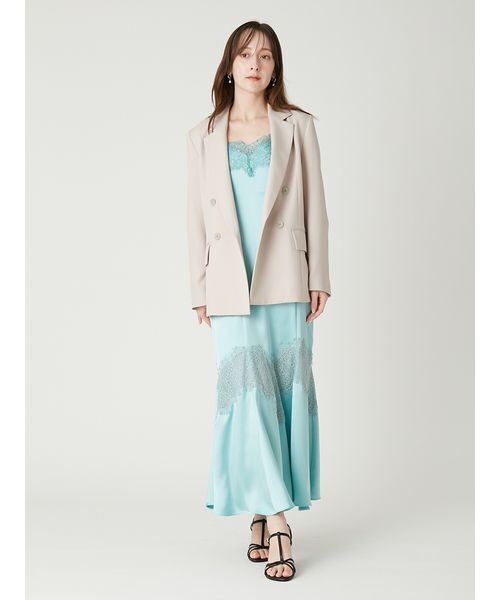 FRAY I.D（フレイアイディー）の「レーストリムマーメイドワンピース（ワンピース・レディース・ターコイズブルー/アイボリー/ブラック・0/1）」の20枚目の写真