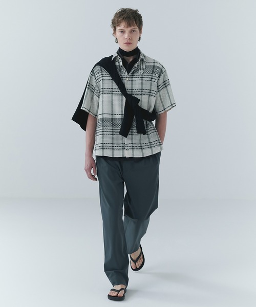 CULLNI（クルニ）の「Wide Rib Skipper Collar Knit Pullover（ニット/セーター・メンズ・ベージュ/ダークグレー/サックスブルー/ブラック・2/1/0）」の9枚目の写真