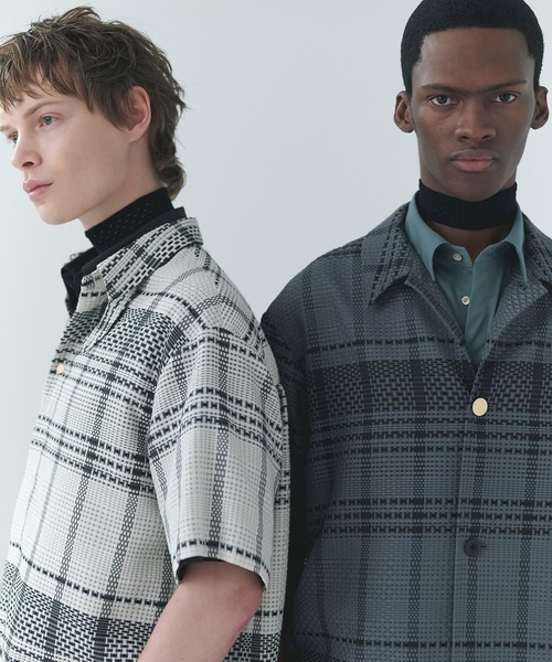 CULLNI（クルニ）の「Wide Rib Skipper Collar Knit Pullover（ニット/セーター・メンズ・ベージュ/ダークグレー/サックスブルー/ブラック・2/1/0）」の7枚目の写真