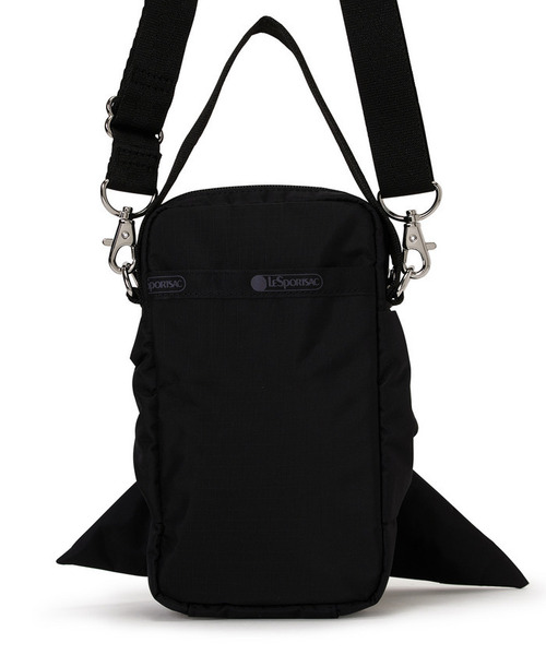 LeSportsac（レスポートサック）の「BOW MINI PHONE CROSSBODY ブラックボウズ（ショルダーバッグ・レディース・ブラック・FREE）」の6枚目の写真