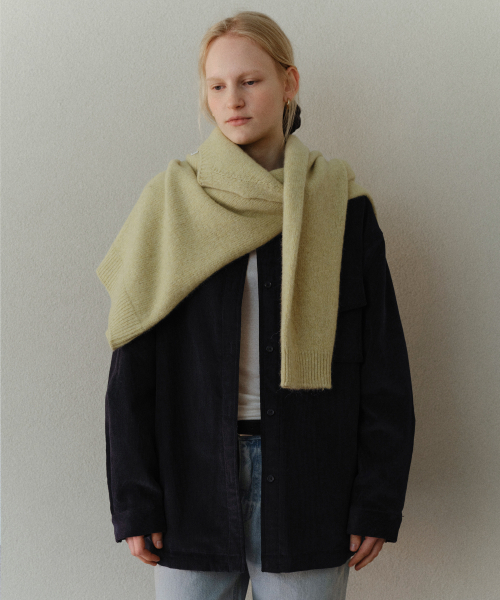 URAGO(ユラーゴ)の「Corduroy padded shirts(シャツ/ブラウス・レディース・Cream/ネイビー・FREE)」の4枚目の写真