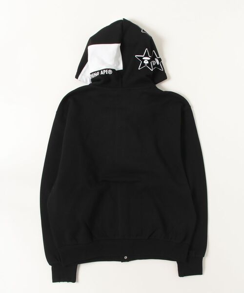 AAPE BY A BATHING APE(エーエイプバイアベイシングエイプ)の「AAPE BUTTON HOODIE(パーカー・メンズ・ブラック・MEDIUM/LARGE/SMALL/X-LARGE)」の6枚目の写真