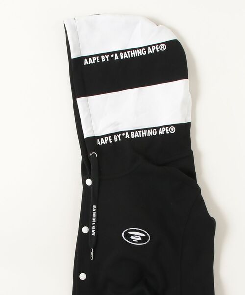 AAPE BY A BATHING APE(エーエイプバイアベイシングエイプ)の「AAPE BUTTON HOODIE(パーカー・メンズ・ブラック・MEDIUM/LARGE/SMALL/X-LARGE)」の7枚目の写真