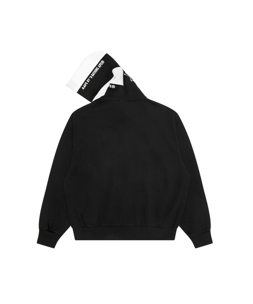 AAPE BY A BATHING APE(エーエイプバイアベイシングエイプ)の「AAPE BUTTON HOODIE(パーカー・メンズ・ブラック・MEDIUM/LARGE/SMALL/X-LARGE)」の2枚目の写真