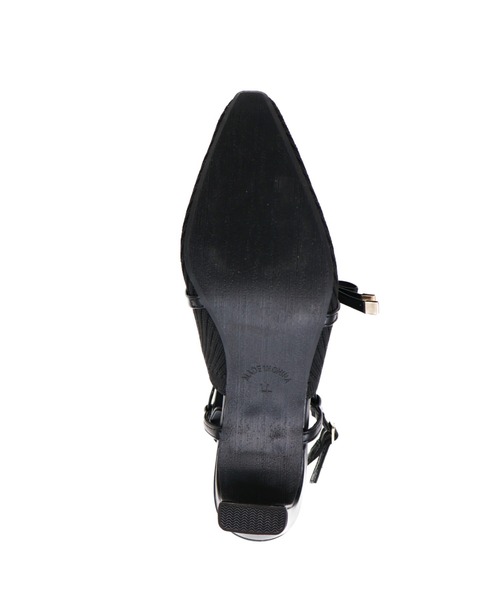 VIVIAN（ヴィヴィアン）の「サイドリボンニットスリングバックパンプス（パンプス・レディース・ブラック/アイボリー/グレー・S/M/L/LL）」の11枚目の写真