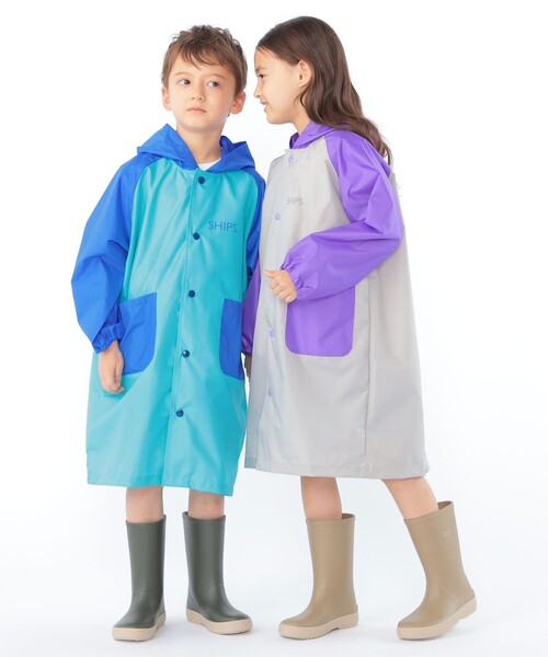 SHIPS(シップス)の「SHIPS KIDS:マルチカラー レインコート(レインコート/ポンチョ・キッズ・パープル系/ブルー系・SMALL/MEDIUM/LARGE)」の12枚目の写真