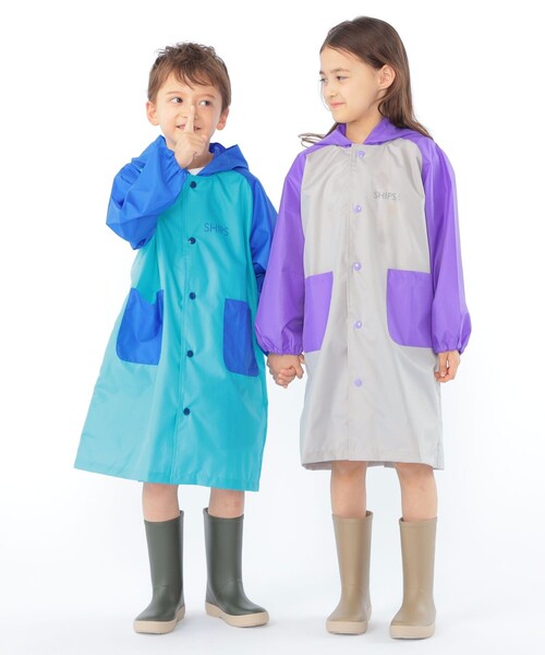 SHIPS(シップス)の「SHIPS KIDS:マルチカラー レインコート(レインコート/ポンチョ・キッズ・パープル系/ブルー系・SMALL/MEDIUM/LARGE)」の13枚目の写真