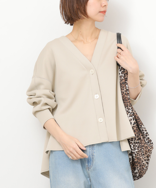 JOURNAL STANDARD relume(ジャーナルスタンダード レリューム)の「ソフトダンボールカーディガン(カーディガン/ボレロ・レディース・ブラック/ベージュ・FREE)」の15枚目の写真