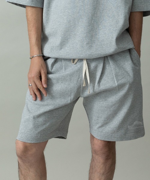 EGO TRIPPING（エゴトリッピング）の「mp14648- HEAVYJERSEY SHORTS wavy イージーショートパンツ(626654)（その他パンツ・メンズ・ブラック/杢グレー・L/M）」の3枚目の写真