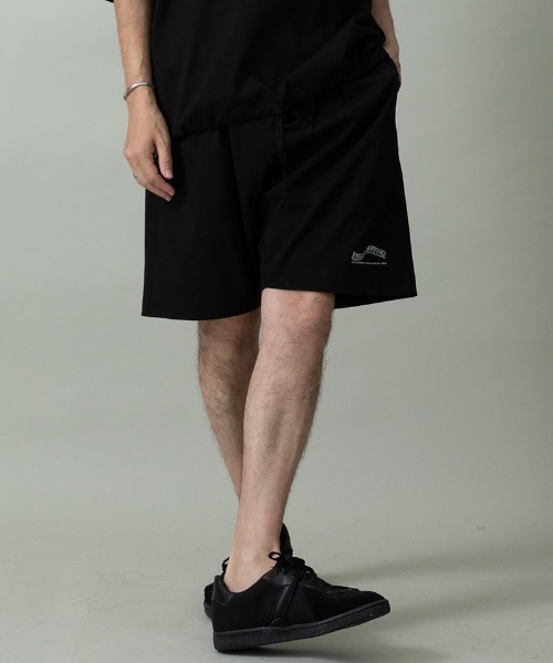EGO TRIPPING（エゴトリッピング）の「mp14648- HEAVYJERSEY SHORTS wavy イージーショートパンツ(626654)（その他パンツ・メンズ・ブラック/杢グレー・L/M）」の4枚目の写真