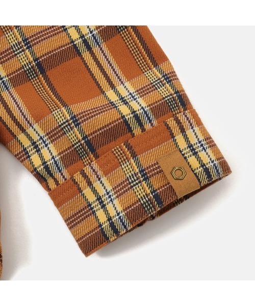 Timberland（ティンバーランド）の「【TOKYO DESIGN COLLECTIVE】ヤーン ダイ プレイド 長袖 シャツ ユニセックス（シャツ/ブラウス・メンズ・ブラウン系その他・LARGE/MEDIUM/SMALL/X-LARGE/XX-LARGE）」の10枚目の写真