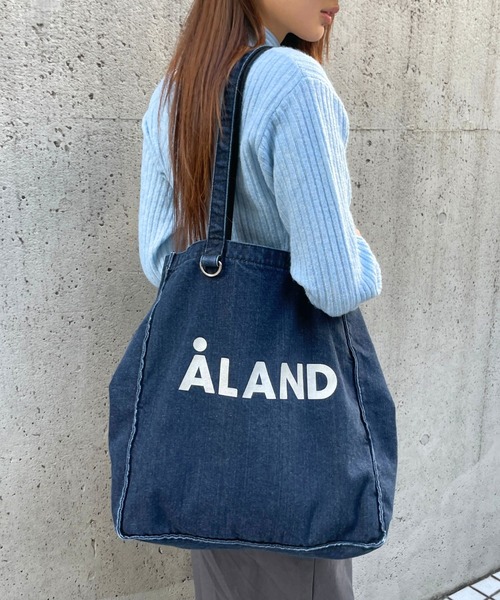 ALAND(エーランド)の「【UNISEX】ALAND/ウォッシュデニムマチトート(トートバッグ・レディース・ブラック/ライトブルー/インディゴブルー・ONE SIZE)」の3枚目の写真