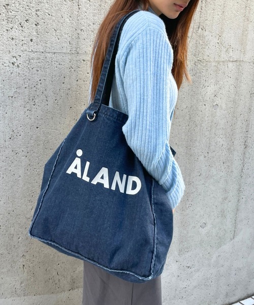 ALAND(エーランド)の「【UNISEX】ALAND/ウォッシュデニムマチトート(トートバッグ・レディース・ブラック/ライトブルー/インディゴブルー・ONE SIZE)」の4枚目の写真