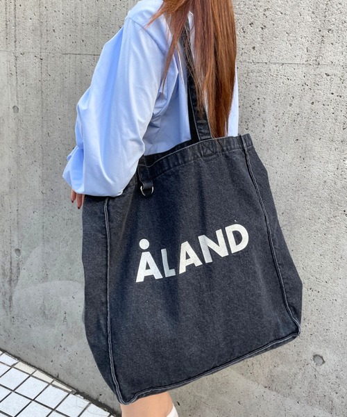 ALAND(エーランド)の「【UNISEX】ALAND/ウォッシュデニムマチトート(トートバッグ・レディース・ブラック/ライトブルー/インディゴブルー・ONE SIZE)」の6枚目の写真