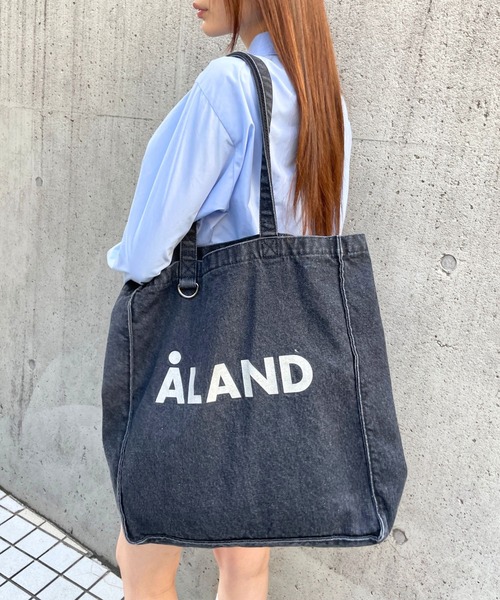 ALAND(エーランド)の「【UNISEX】ALAND/ウォッシュデニムマチトート(トートバッグ・レディース・ブラック/ライトブルー/インディゴブルー・ONE SIZE)」の7枚目の写真