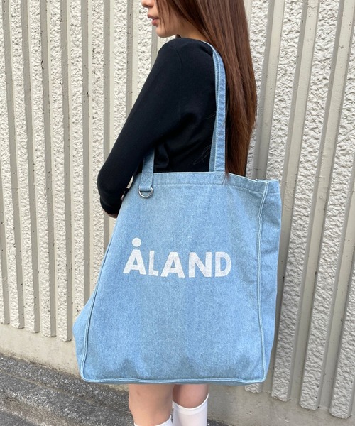 ALAND(エーランド)の「【UNISEX】ALAND/ウォッシュデニムマチトート(トートバッグ・レディース・ブラック/ライトブルー/インディゴブルー・ONE SIZE)」の8枚目の写真