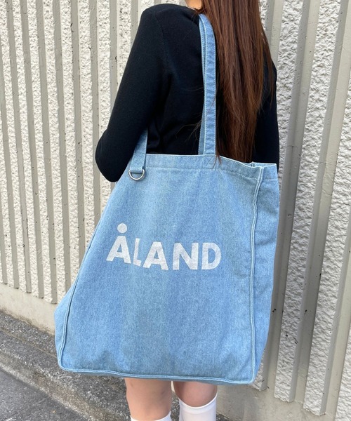 ALAND(エーランド)の「【UNISEX】ALAND/ウォッシュデニムマチトート(トートバッグ・レディース・ブラック/ライトブルー/インディゴブルー・ONE SIZE)」の9枚目の写真