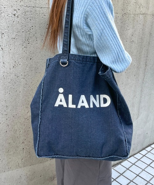 ALAND(エーランド)の「【UNISEX】ALAND/ウォッシュデニムマチトート(トートバッグ・レディース・ブラック/ライトブルー/インディゴブルー・ONE SIZE)」の5枚目の写真