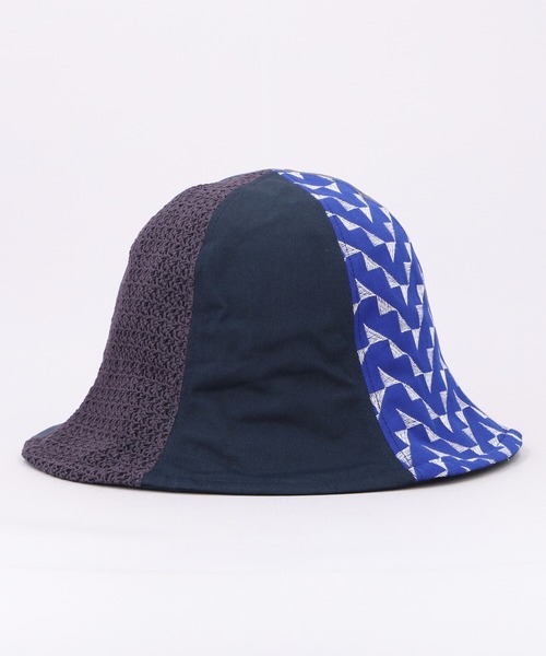 CA4LA（カシラ）の「HK PATCHY TULIP HAT 8（ハット・メンズ・ブラック/ネイビー・ONESIZE）」の3枚目の写真