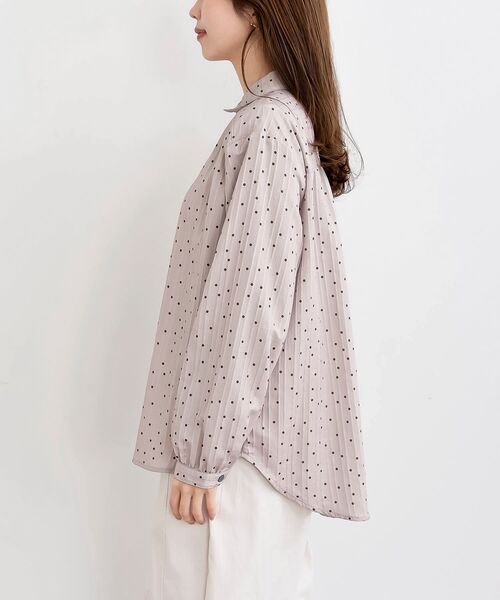 rps（アールピーエス）の「細ドビーランダムドットブラウス（シャツ/ブラウス・レディース・アイボリー/モカ・フリー）」の19枚目の写真