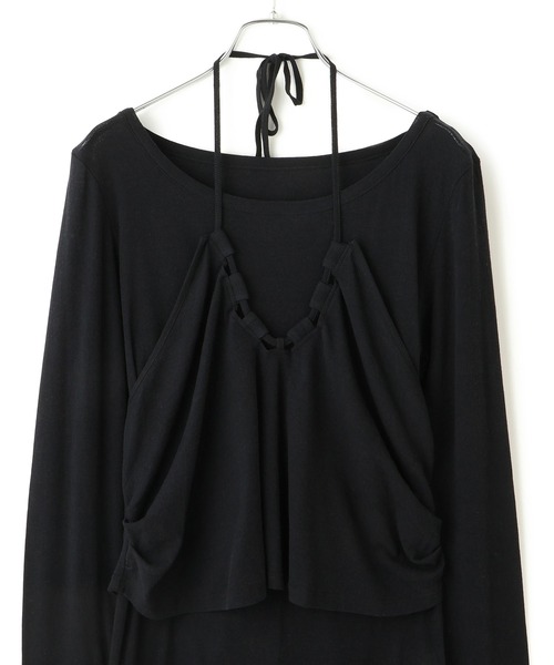 ADAM ET ROPE'(アダムエロペ)の「ホルターネックカットソー(Tシャツ/カットソー・レディース・ブラック/レッド/オフホワイト・FREE)」の14枚目の写真