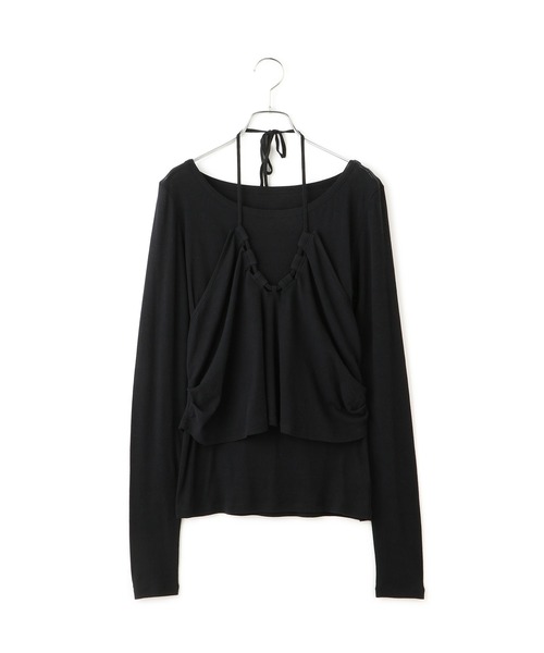 ADAM ET ROPE'(アダムエロペ)の「ホルターネックカットソー(Tシャツ/カットソー・レディース・ブラック/レッド/オフホワイト・FREE)」の21枚目の写真