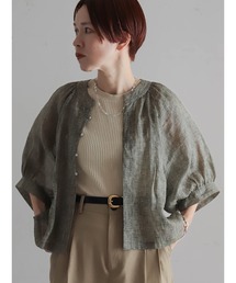 FIL DE FER（フィルデフェール）の「【予約】ラミーウィンドペンプリント　ショートブラウス（シャツ/ブラウス）」