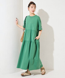 Champion（チャンピオン）の「限定展開 Champion × FREAK'S STORE/チャンピオン 別注 ティアード 切り替え ワンピース（ワンピース）」