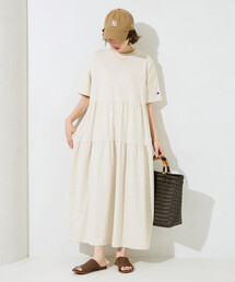 FREAK'S STORE（フリークスストア）の「限定展開 Champion × FREAK'S STORE/チャンピオン 別注 ティアード 切り替え ワンピース（ワンピース）」