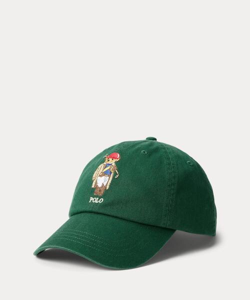 Polo ベア ツイル ボール キャップ　ラルフローレン　ラルフベア　グリーン Polo ベア ツイル ボール キャップ（キャップ）｜POLO RALPH LAUREN