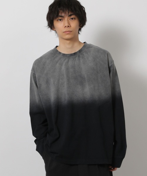 LAKOLE(ラコレ)の「グラデ加工ロンT / 638223(Tシャツ/カットソー・メンズ・ボルドー/カーキ/ブラック・LARGE/MEDIUM)」の2枚目の写真