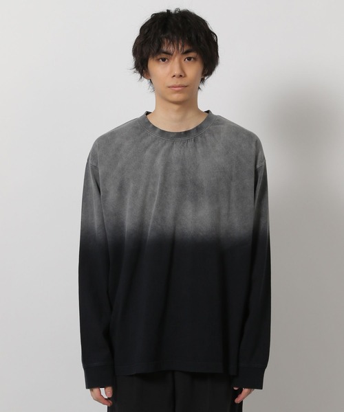 LAKOLE（ラコレ）の「グラデ加工ロンT / 638223（Tシャツ/カットソー・メンズ・ボルドー/カーキ・LARGE/MEDIUM）」の10枚目の写真