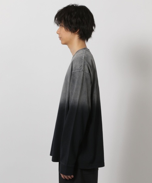 LAKOLE（ラコレ）の「グラデ加工ロンT / 638223（Tシャツ/カットソー・メンズ・ボルドー/カーキ・LARGE/MEDIUM）」の11枚目の写真